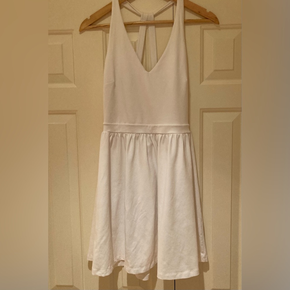 Susana Monaco White Skater Fit and Flare Mini Dress